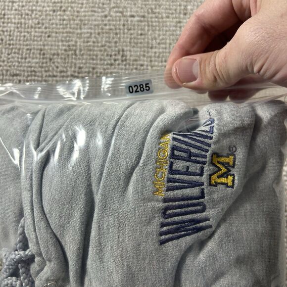Vintage University Of Michigan Wolverines Full Zip Hoodie Men’s XXL Logo USA 90s - Picture 9 of 9